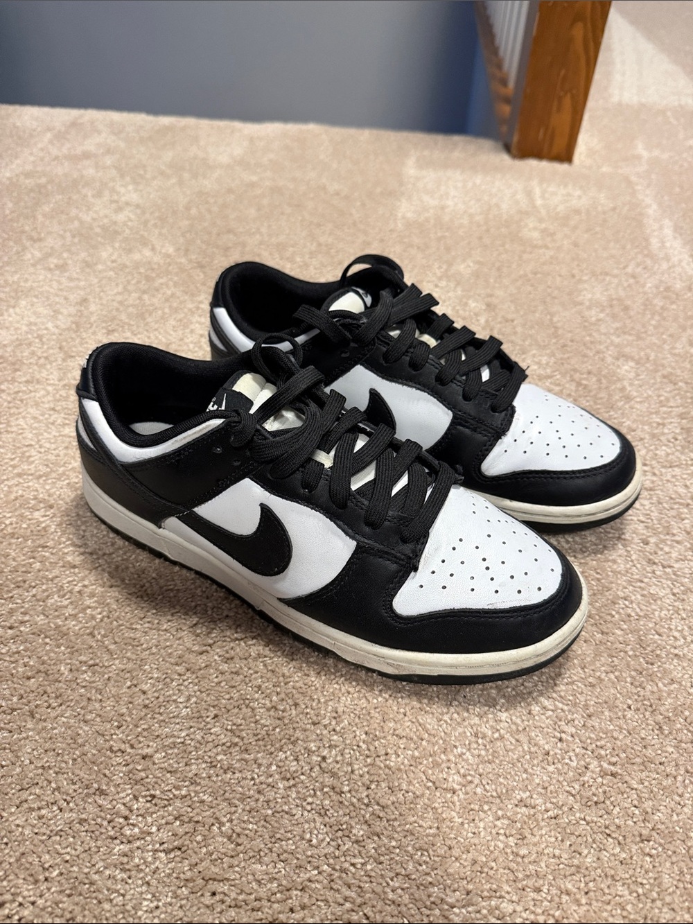Men’s Nike Black and White Men's Low Dunk Sneakers